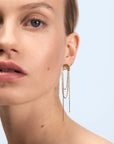Wouters & Hendrix - Gold Falling Chain Earrings