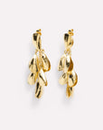 Wouters & Hendrix - Stud Earrings with Dangling Mussels in Gold