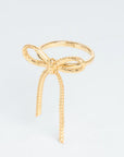 Wouters & Hendrix - Textured Bow Ring in Gold
