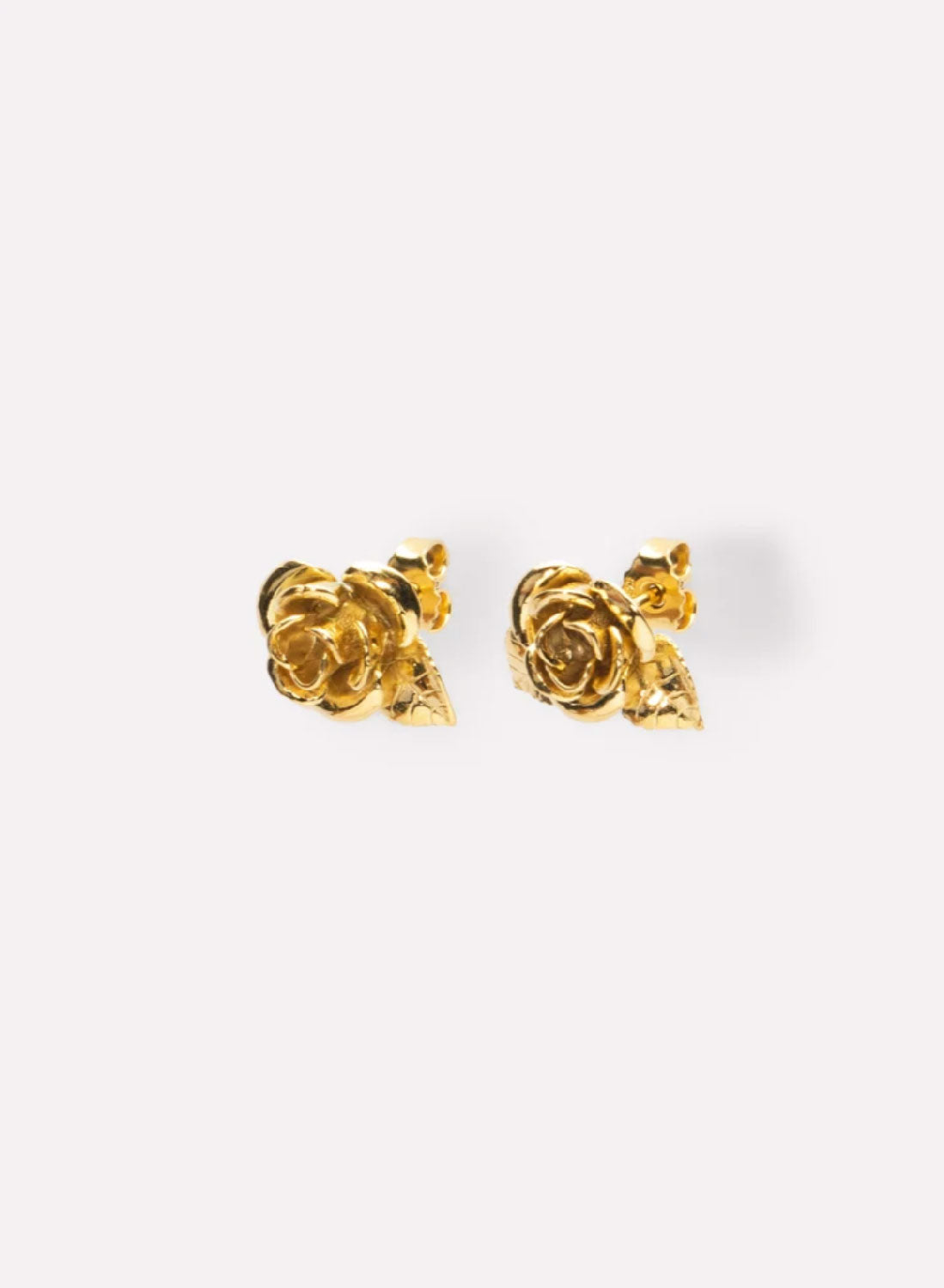 Wouters & Hendrix - Rose Stud Earrings in Gold