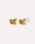 Wouters & Hendrix - Rose Stud Earrings in Gold