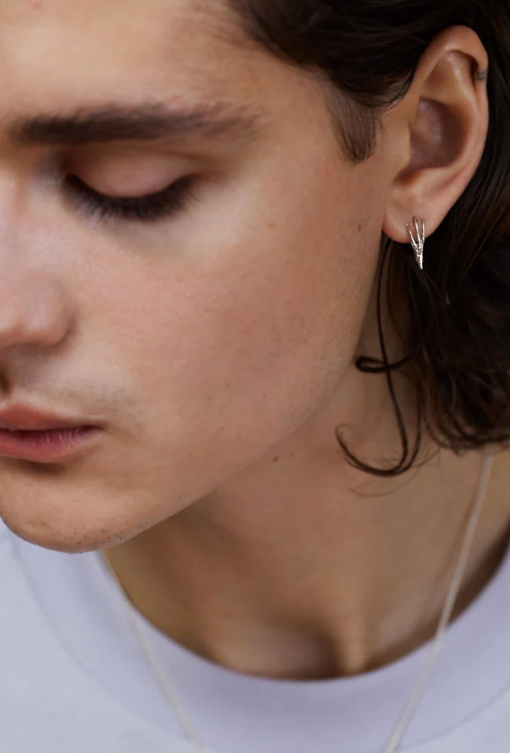 Wouters & Hendrix - Single Signature GriGri Stud Earring in Sterling Silver