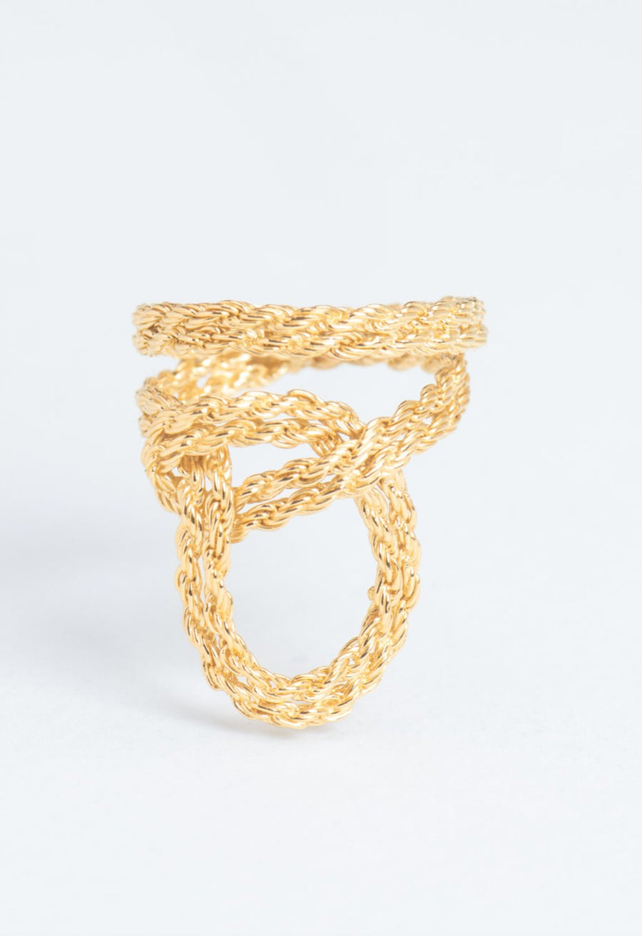 Wouters & Hendrix - Half Hitch Knot Ring in Gold