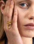 Wouters & Hendrix - Half Hitch Knot Ring in Gold