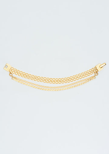 Wouters & Hendrix - Articulated Chain Bracelet which Detachable Chain in Gold