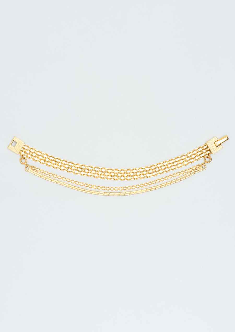 Wouters & Hendrix - Articulated Chain Bracelet which Detachable Chain in Gold