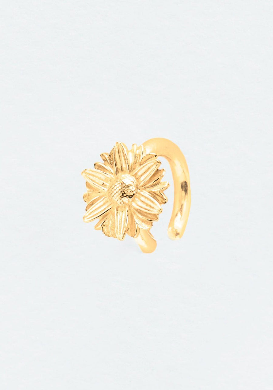 Wouters & Hendrix - Single Daisy Ear Cuff in Gold