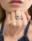 Wouters & Hendrix - Tattoo Mantra Ring in Sterling Silver