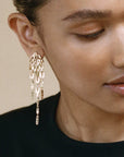 Wouters & Hendrix - Waterfall Chandelier Earrings in Gold Vermeil