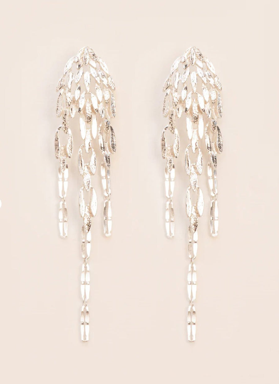 Wouters & Hendrix - Waterfall Chandelier Earrings in Silver