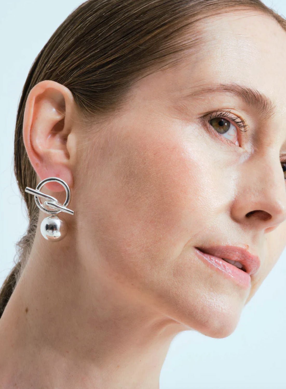 Wouters & Hendrix - T-Bar Earrings in Silver