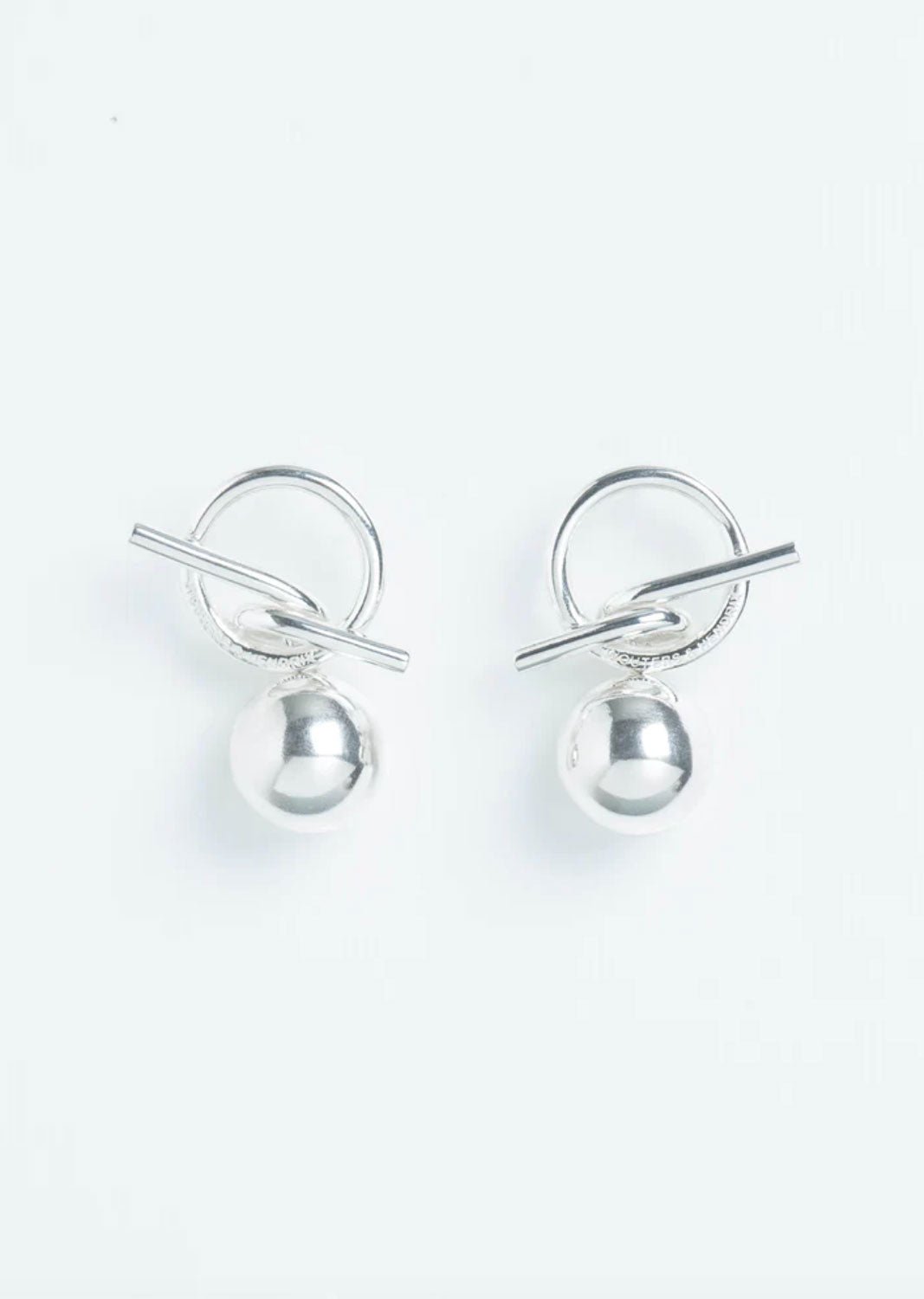 Wouters & Hendrix - T-Bar Earrings in Silver