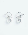 Wouters & Hendrix - T-Bar Earrings in Silver