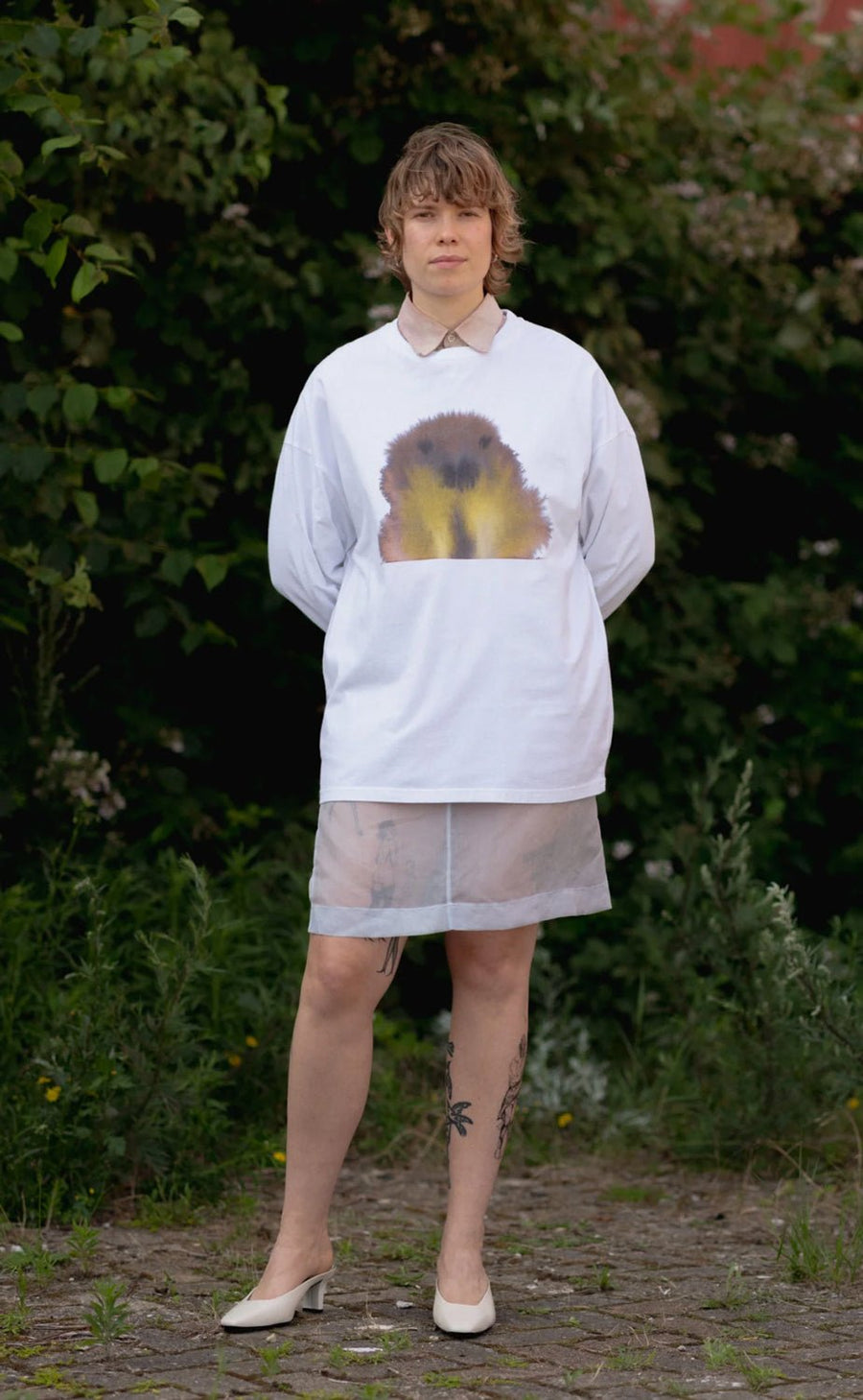 W.I.L.D. A.N.I.M.A.L.S. - Walrus Long Sleeve Shirt in White