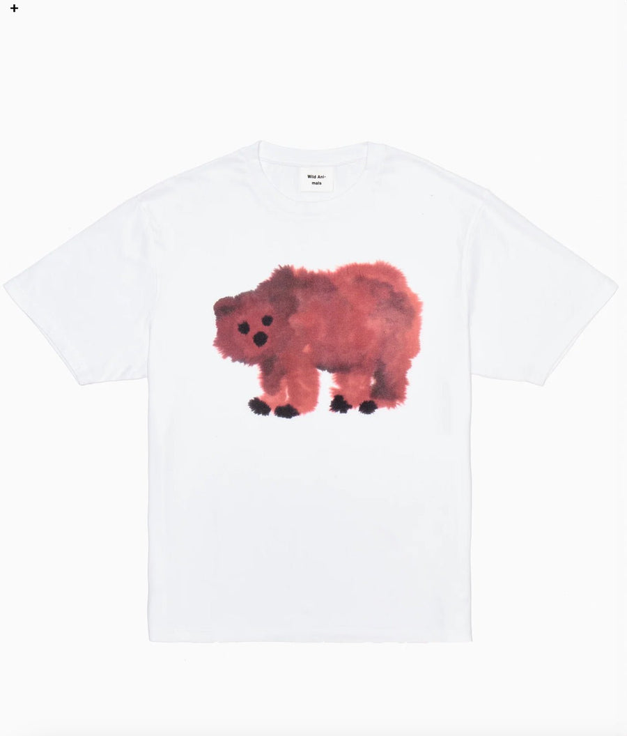 W.I.L.D. A.N.I.M.A.L.S. - Bear T-shirt in White