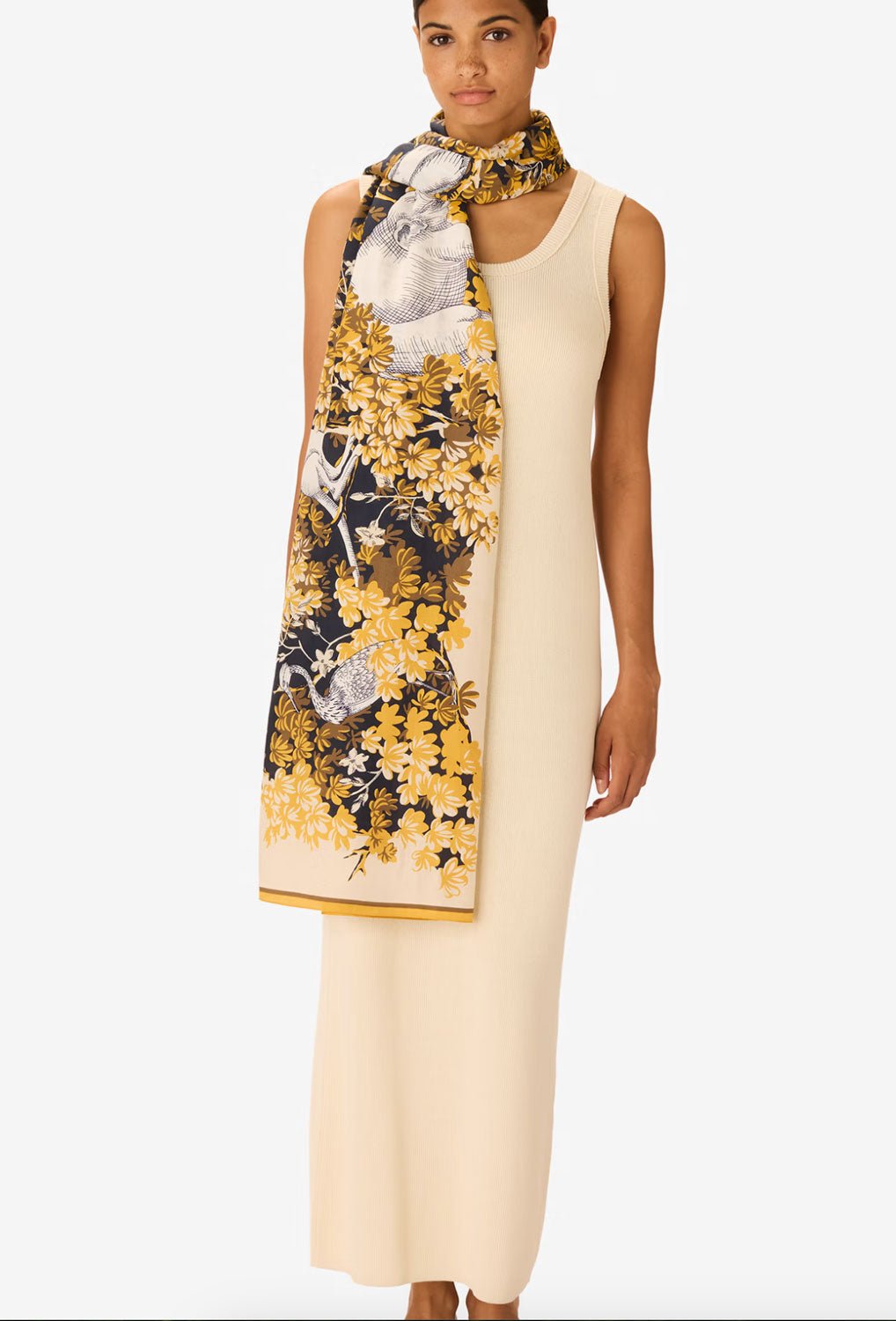 INOUI EDITIONS - Bestiare 100 Scarf in Yellow