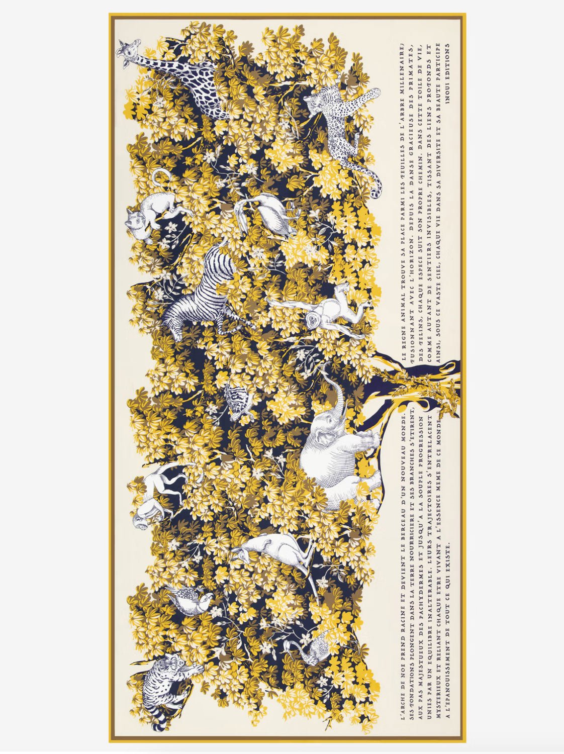 INOUI EDITIONS - Bestiare 100 Scarf in Yellow