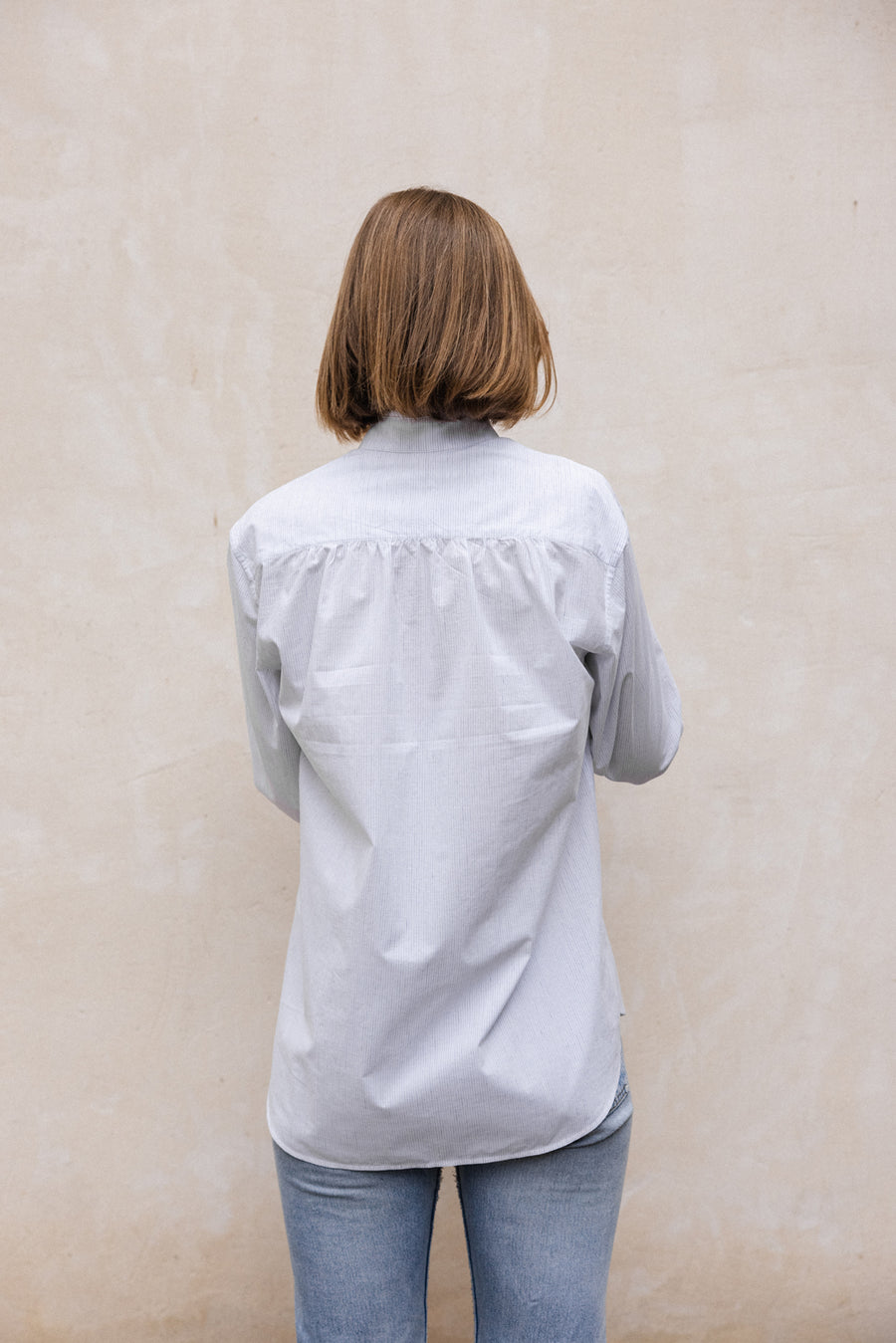 BOURRIENNE -  Boudoir Raye Shirt in Blue Stripe