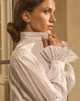 BOURRIENNE -  Boudoir Shirt in Marine Stripes