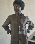 BOURRIENNE -  Boudoir Shirt in Khaki