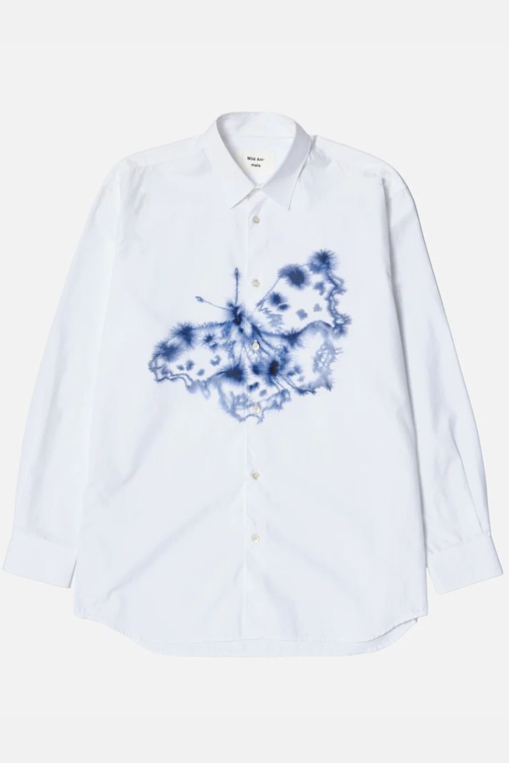 W.I.L.D. A.N.I.M.A.L.S. - Button-down Butterfly Shirt in White