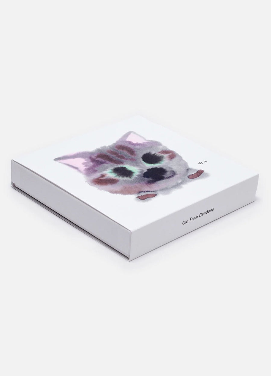 W.I.L.D. A.N.I.M.A.L.S. - Cat Face Scarf in White