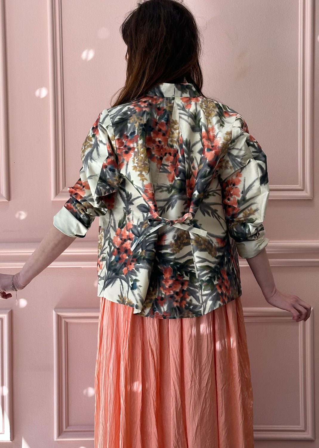 CHRISTIAN PEAU - Vintage Silk Ikat Jacket in Multico