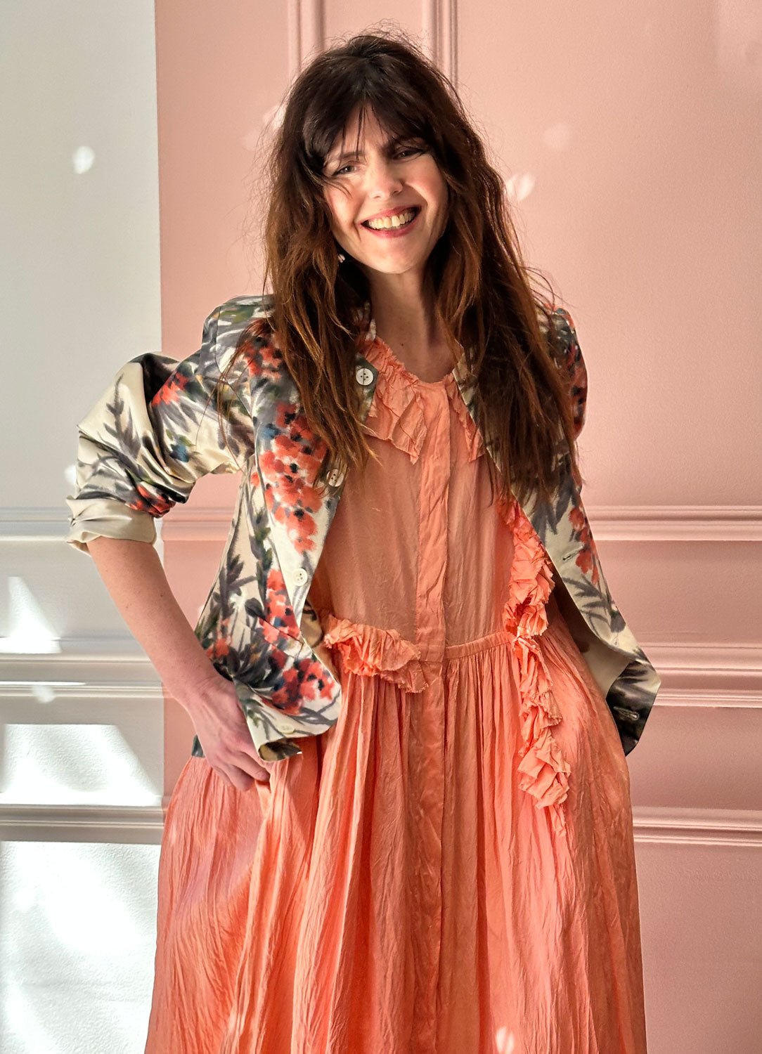 CHRISTIAN PEAU - Vintage Silk Ikat Jacket in Multico