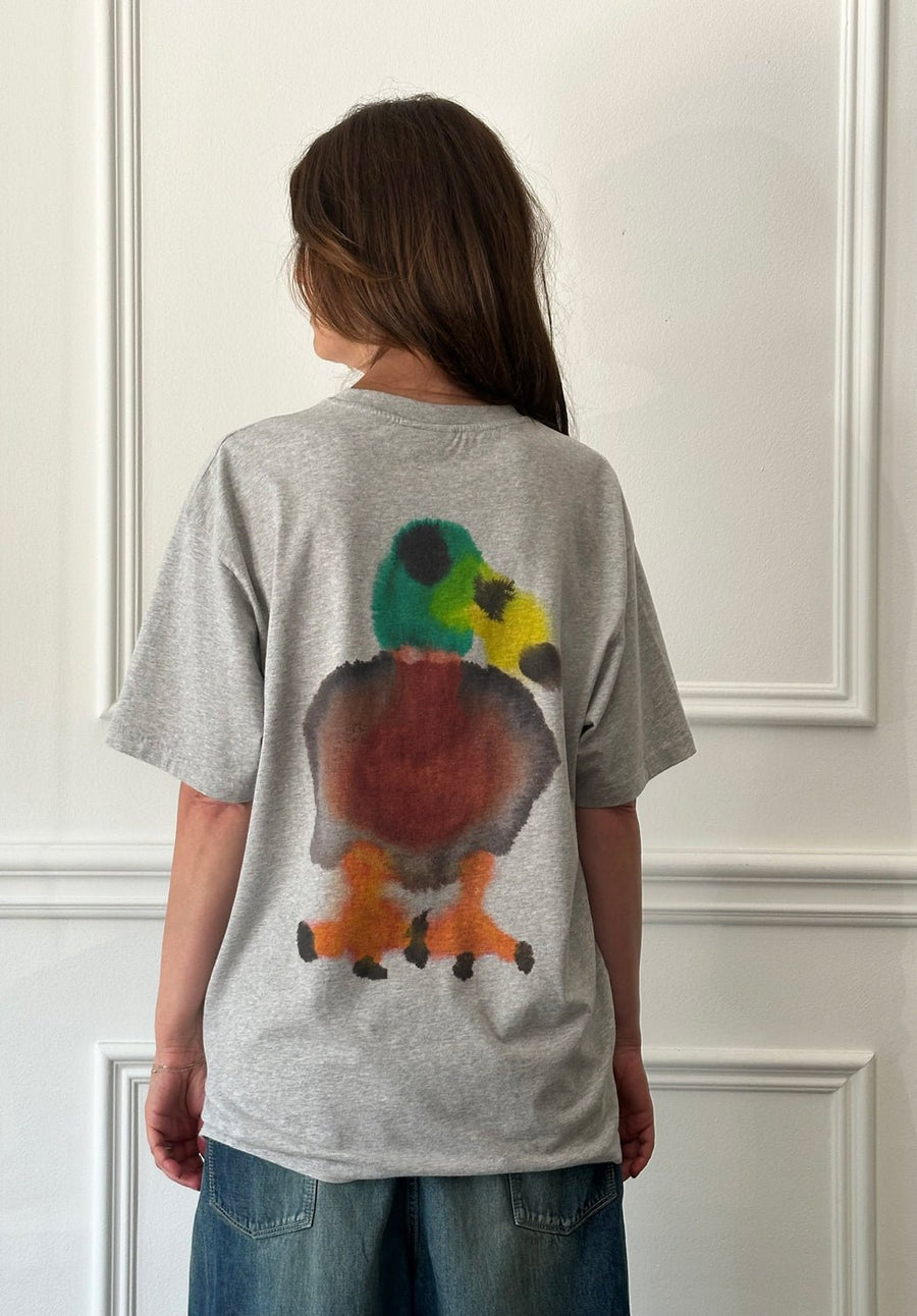 W.I.L.D. A.N.I.M.A.L.S. - Duck Duck T-shirt in Grey