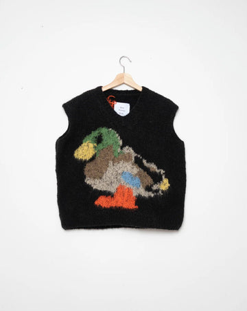 W.I.L.D. A.N.I.M.A.L.S. - Duck, Pigeon Vest in Black