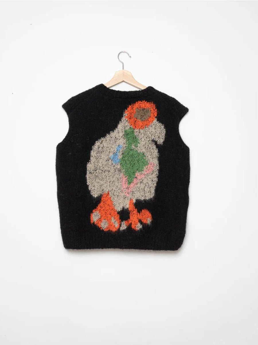 W.I.L.D. A.N.I.M.A.L.S. - Duck, Pigeon Vest in Black