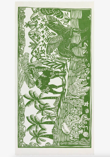 INOUI EDITIONS - 100 Dufy Scarf in Green