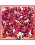 INOUI EDITIONS - BESTIARE 130 SQUARE SCARF in FUCHSIA