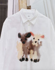 W.I.L.D. A.N.I.M.A.L.S. - GOATS Shirt in White