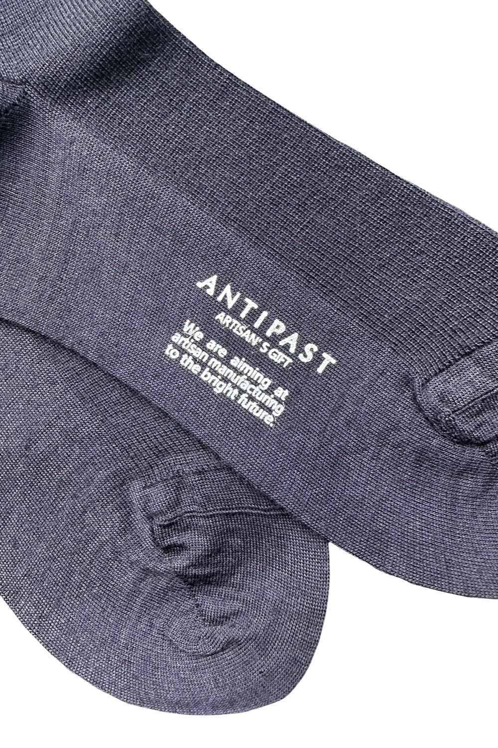 ANTIPAST - Two-Tone Trouser Socks in Navy/Green