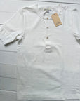 Merz b. Schwanen - Loopwheeler 207 Short Sleeved Henley in White