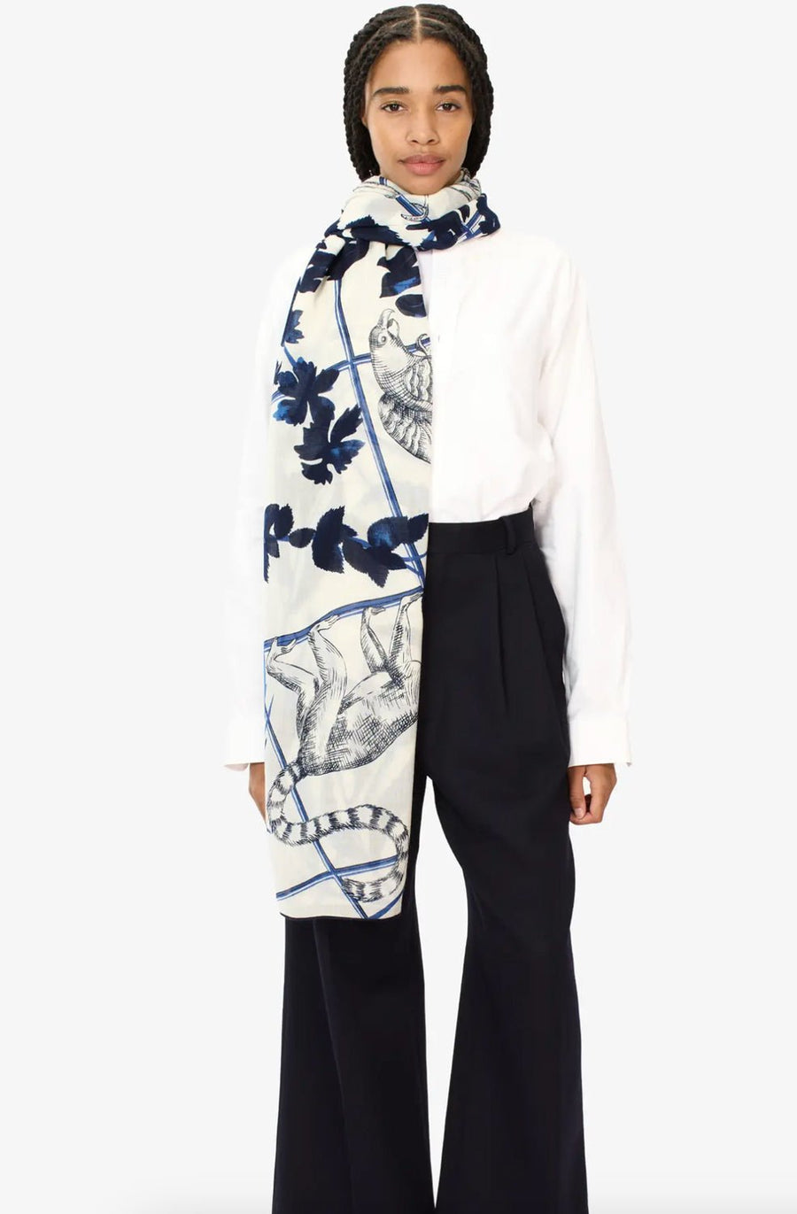 INOUI EDITIONS - 100 Paradisio Scarf in Blue