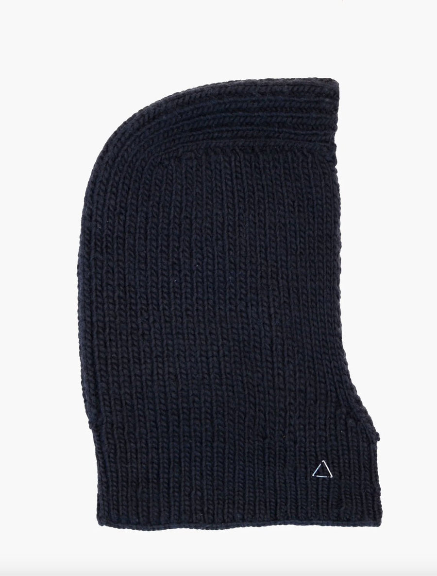 KARAKORAM - Knitted Hood/Balaclava in Black