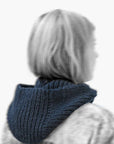 KARAKORAM - Knitted Hood/Balaclava in Navy