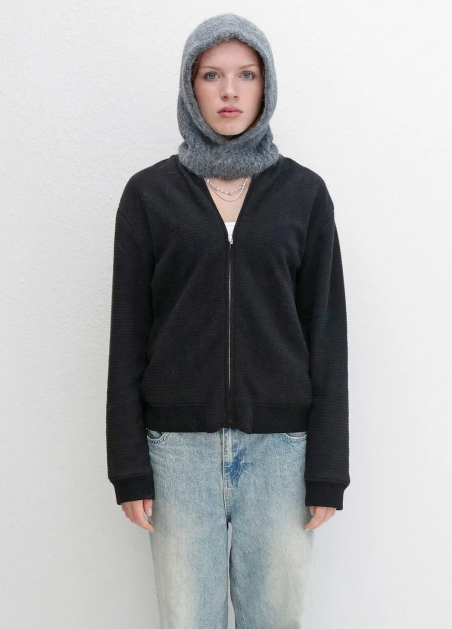 KARAKORAM - Knitted Hood in Granite