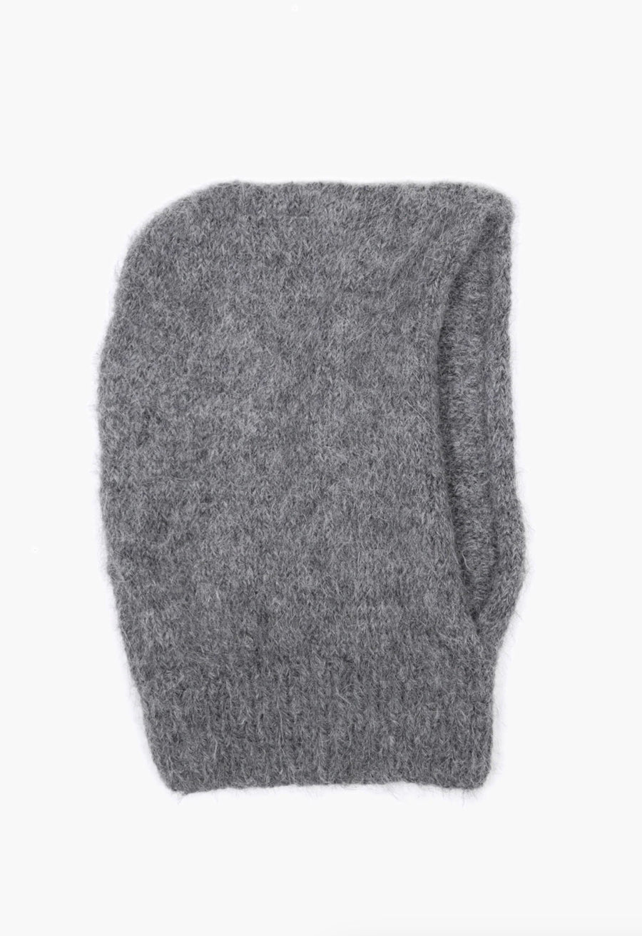 KARAKORAM - Knitted Hood in Granite
