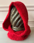 KARAKORAM - Knitted Hood in Red