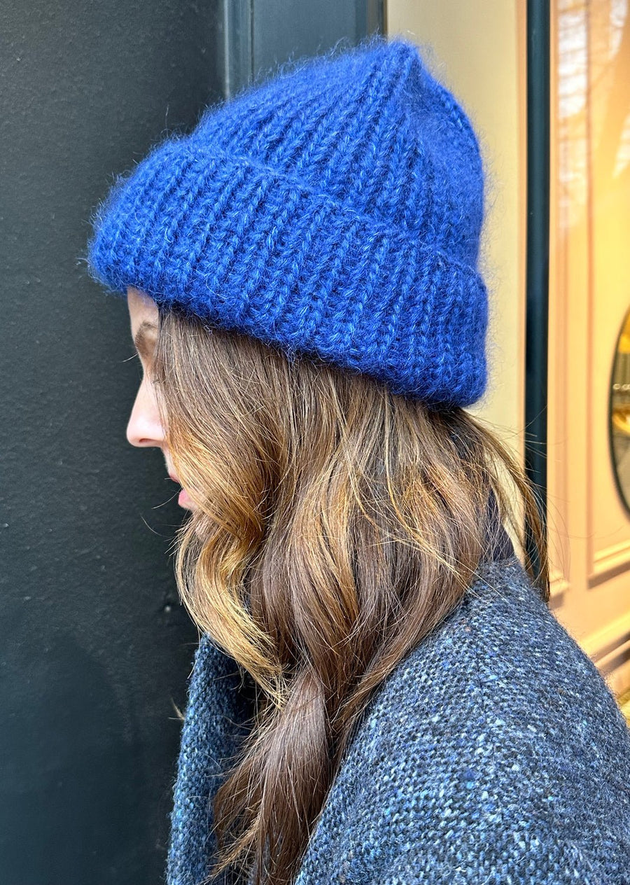 KARAKORAM - Alpaca Silk Beanie in Blue