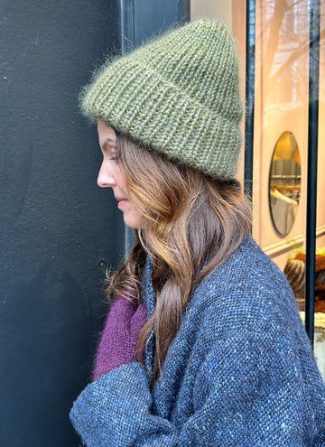 KARAKORAM - Alpaca Silk Beanie in Swamp