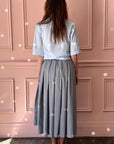 BERGFABEL - Matilda Skirt in Charcoal Check