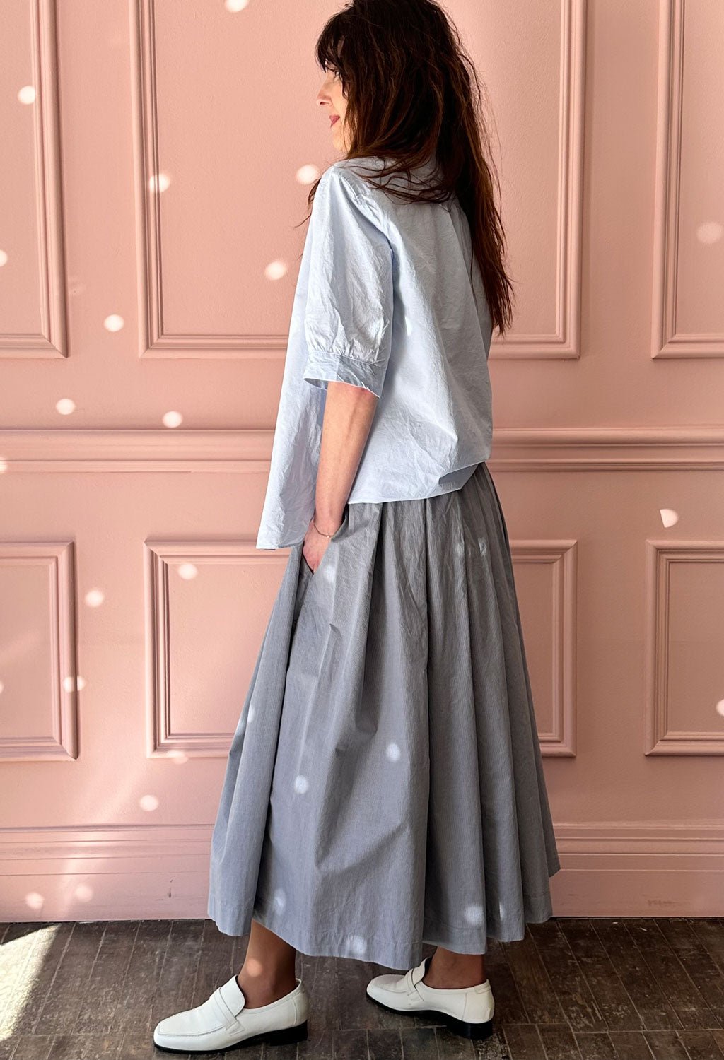 BERGFABEL - Matilda Skirt in Charcoal Check