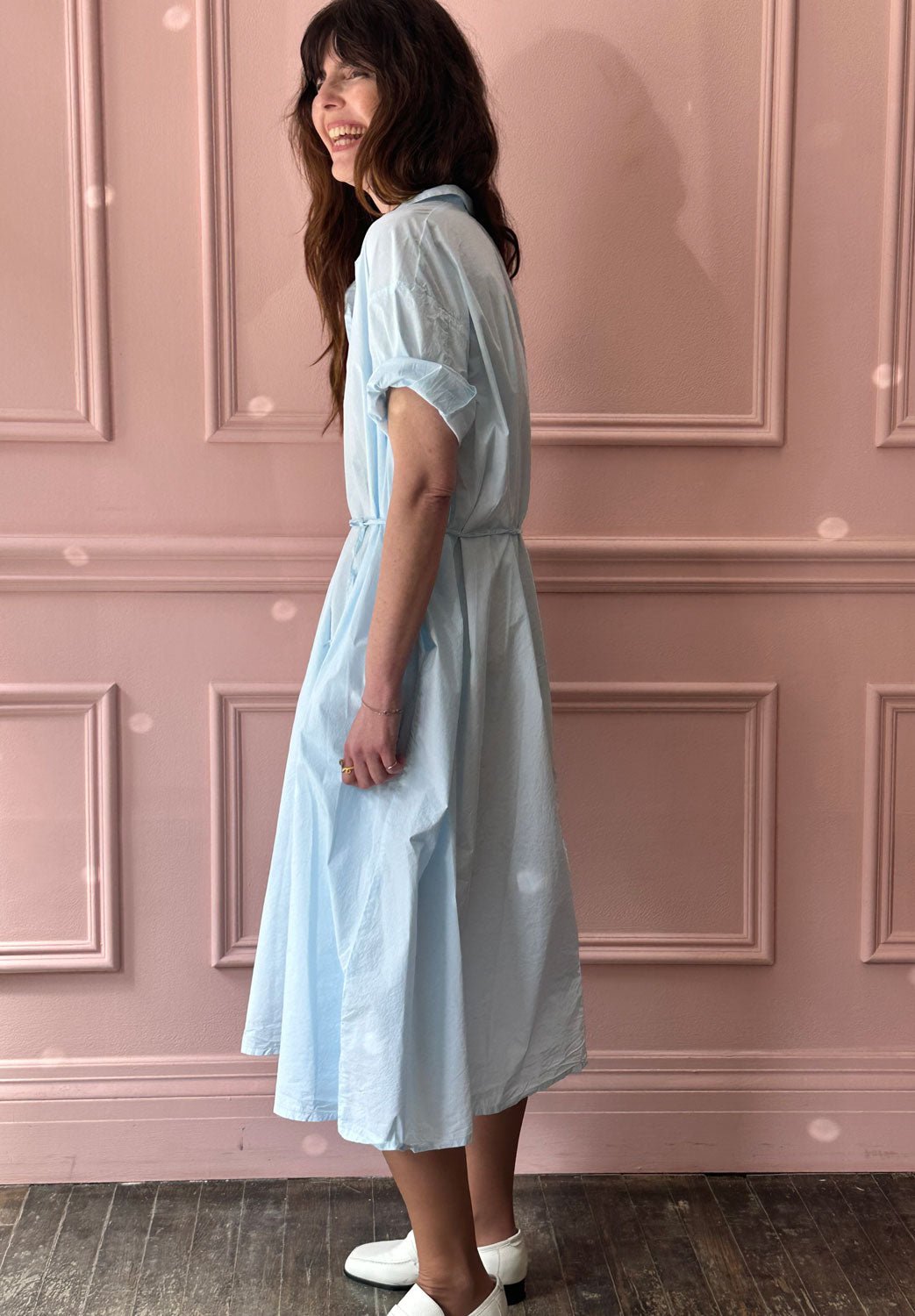 MANUELLE GUIBAL - Dress WigWi in Chlorash Blue