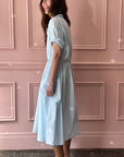 MANUELLE GUIBAL - Dress WigWi in Chlorash Blue