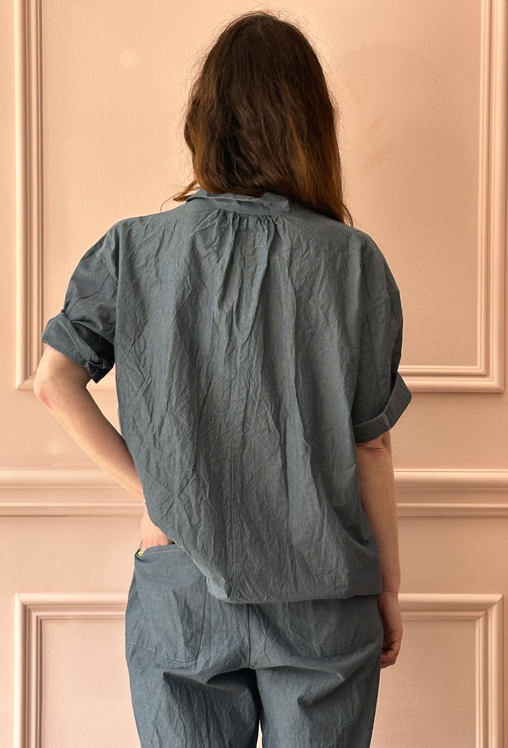 MANUELLE GUIBAL - Worker Pant Loomi in Denim Blue