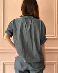 MANUELLE GUIBAL - Worker Pant Loomi in Denim Blue